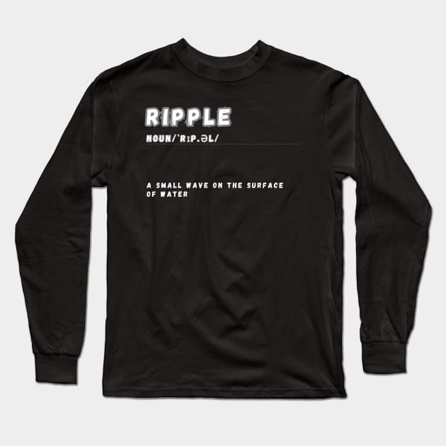 Word Ripple Long Sleeve T-Shirt by Ralen11_